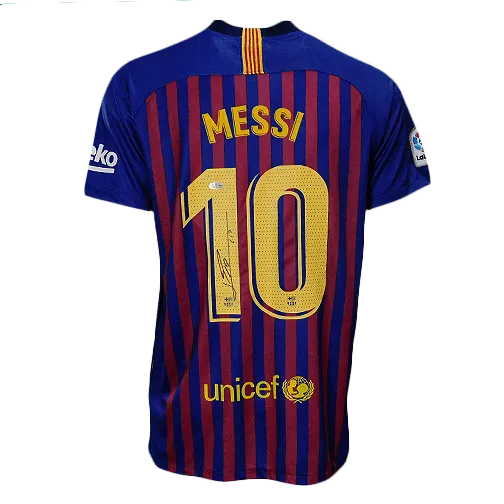 Lionel Messi Signed FC Barcelona Soccer Jersey (Beckett)