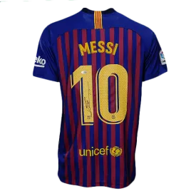 Lionel Messi Signed FC Barcelona Soccer Jersey (Beckett)