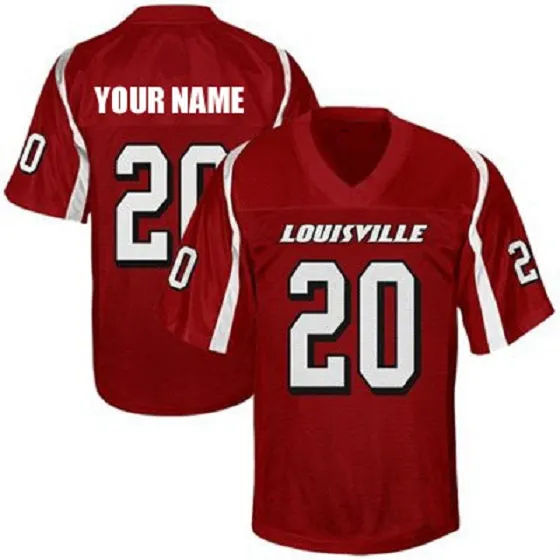 Louisville Cardinals Customizable College Football Jersey