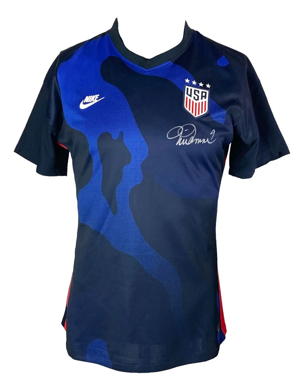 Mia Hamm Signed USA Blue Nike Women's Soccer Jersey BAS ITP