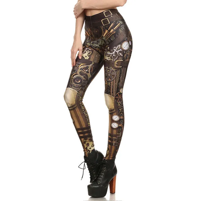 NADANBAO Brand New BARBARIAN Skull Women Leggings Printed Leggins  Woman Pants