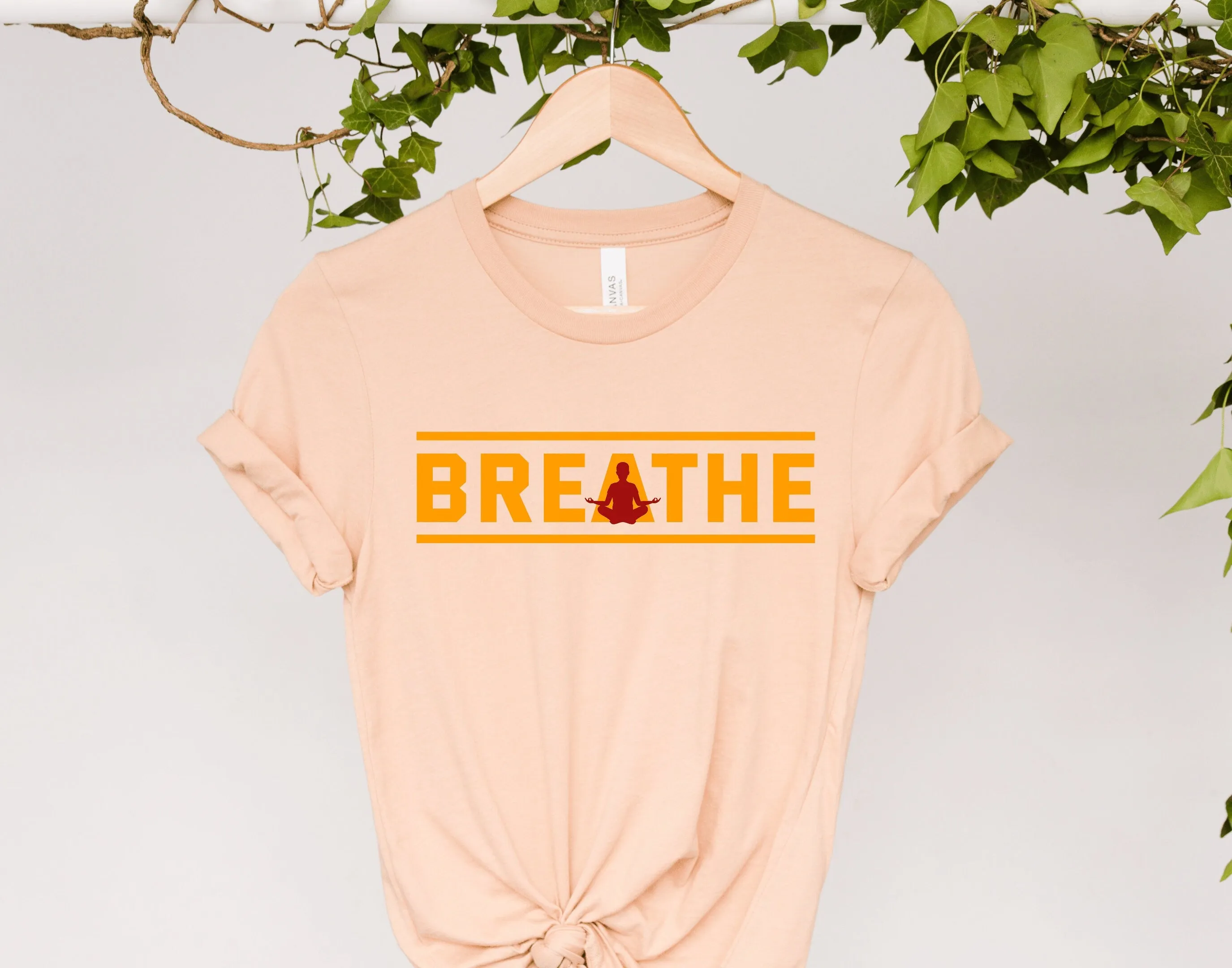 Namaste T-Shirt / Yoga Tee / Namaste / Yoga / Slogan Top /breathe yoga