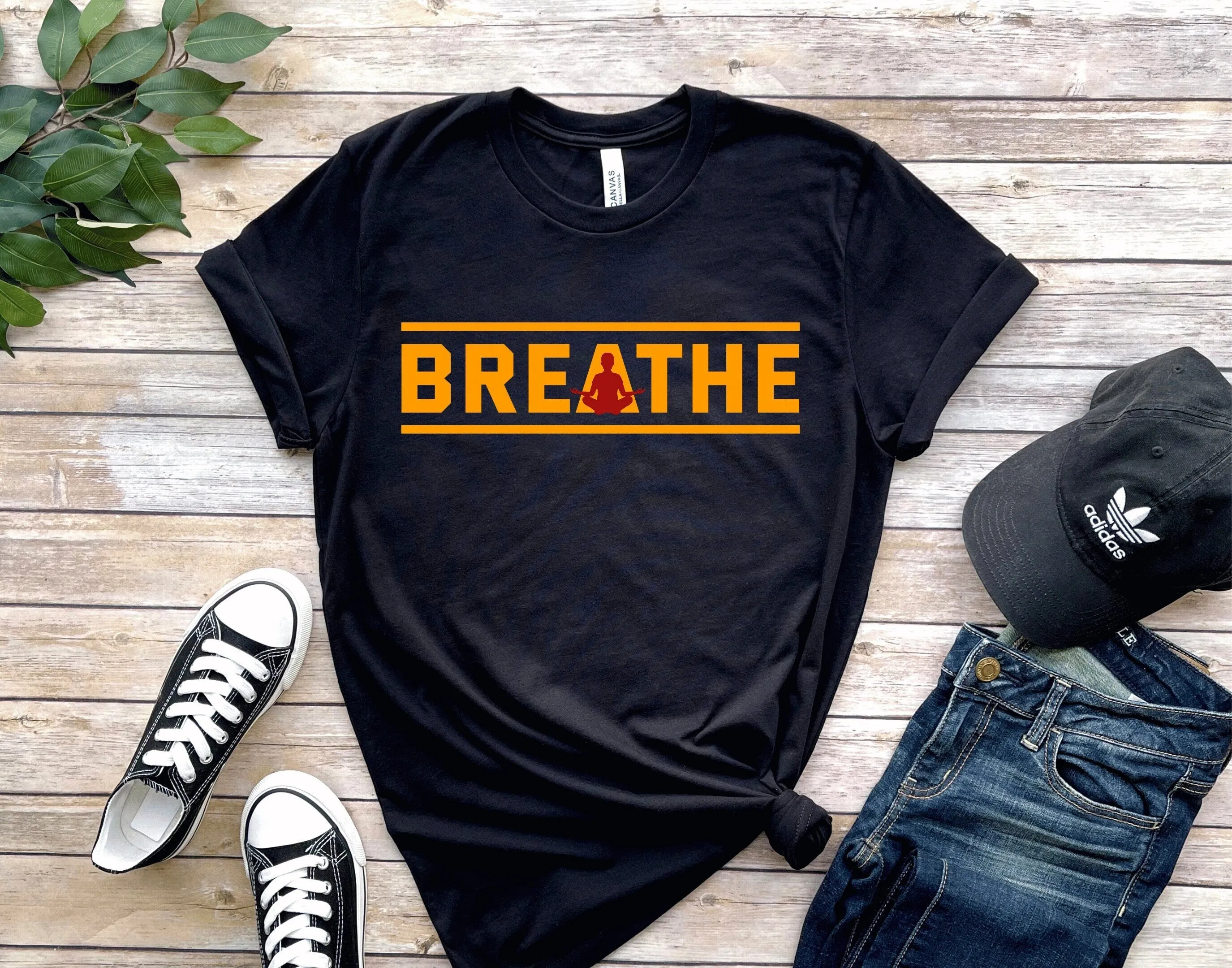 Namaste T-Shirt / Yoga Tee / Namaste / Yoga / Slogan Top /breathe yoga