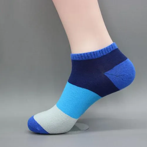 New Arrivals Leisure Cotton Men Socks Good Quality Short Socks Warm Stitching Color Antiskid Invisible Casual Socks Male