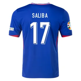 Nike France William Saliba Home Jersey w/ Euro 2024 Patches 24/25 (Bright Blue/University Red)