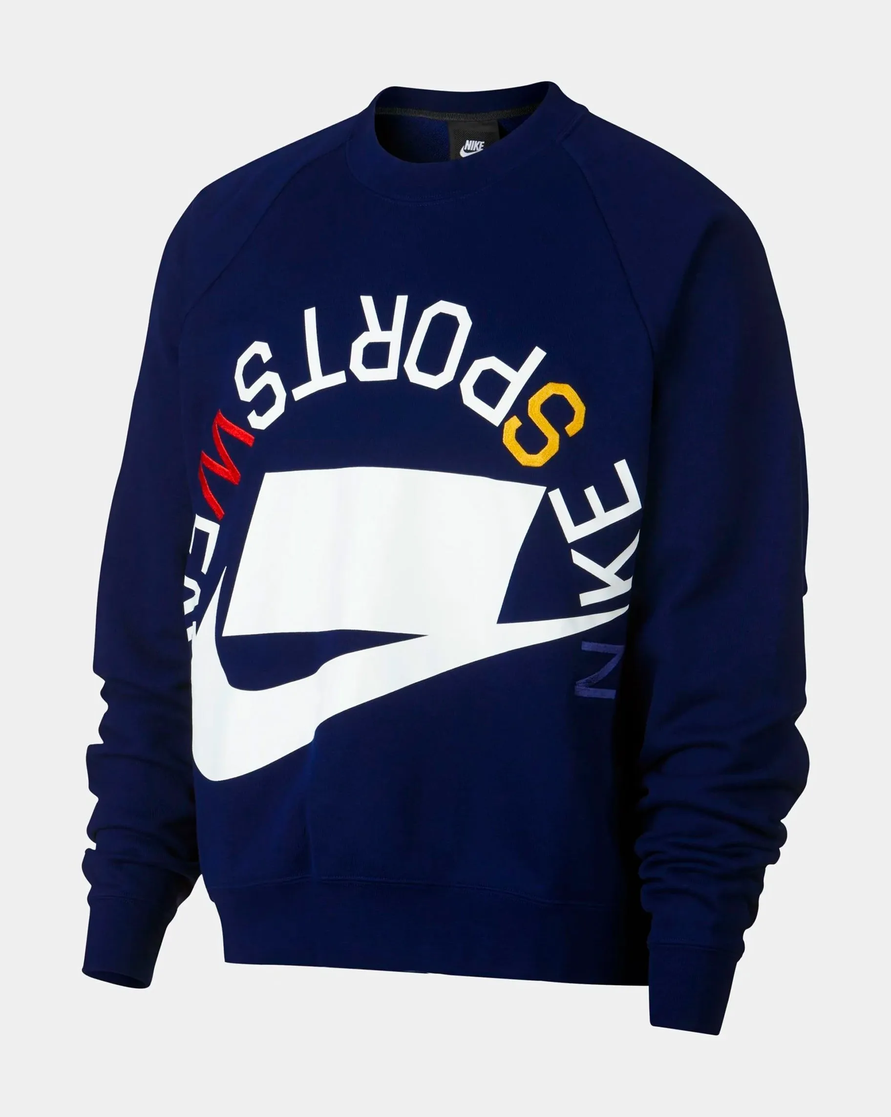 Nike Sportswear NSW Mens Crew Neck Sweater (Blue Void/White)