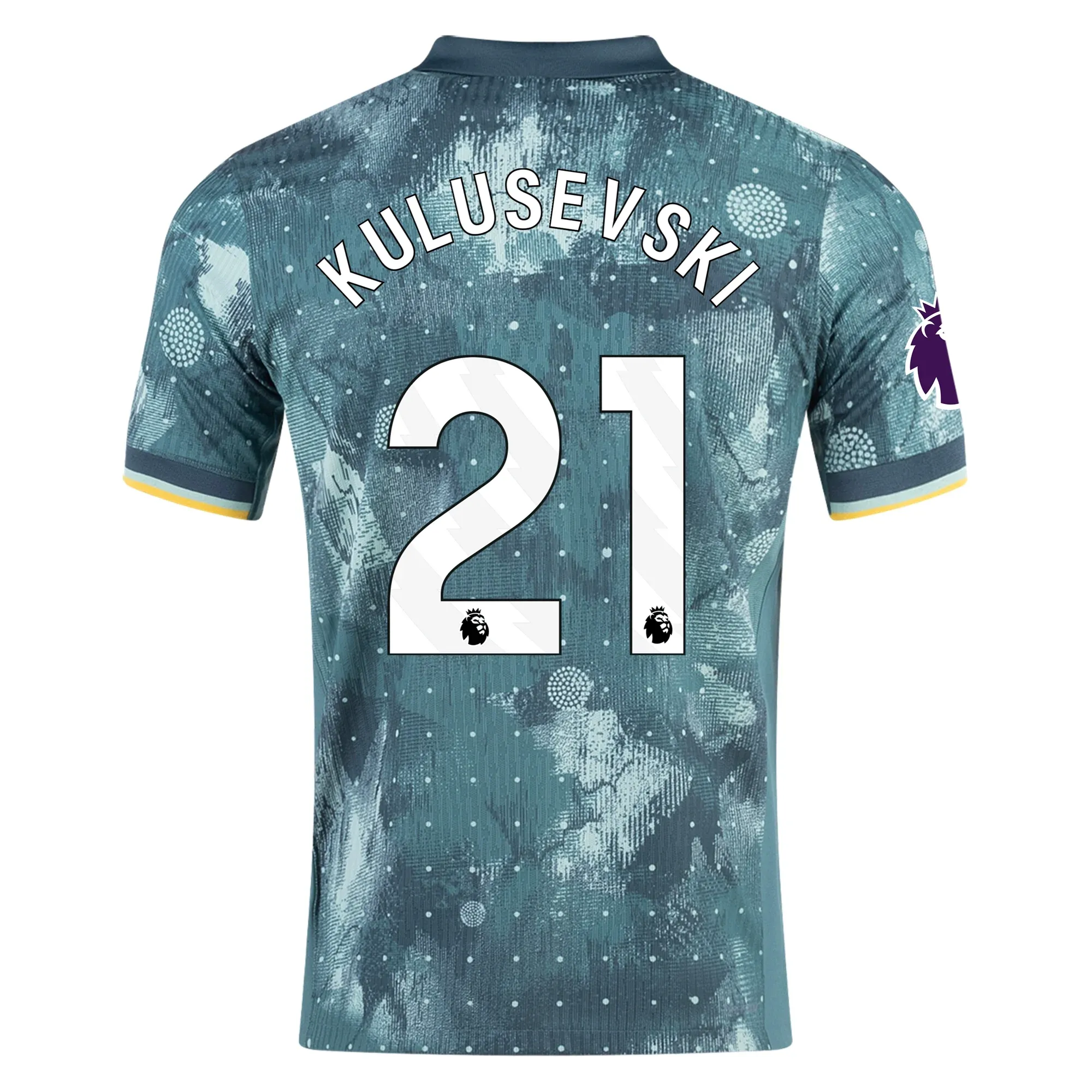 Nike Tottenham Dejan Kulusevski Third Jersey w/ EPL Patch 24/25 (Enamel Green/Bicoastal)