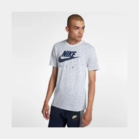 NSW Air Max 90 Stripe Mens Short Sleeve Shirt  (White)