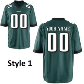 Philadelphia Eagles Customizable Pro Style Football Jersey