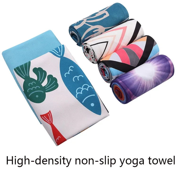 Printed Soft Yoga Mat Non-Slip Yoga Towel, Size: 185 x 65cm(Fantasy Garo)