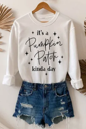 PUMPKIN PATCH DAY GRAPHIC SWEATSHIRT PLUS SIZE