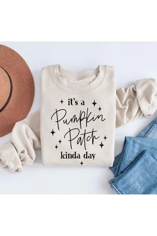 PUMPKIN PATCH DAY GRAPHIC SWEATSHIRT PLUS SIZE