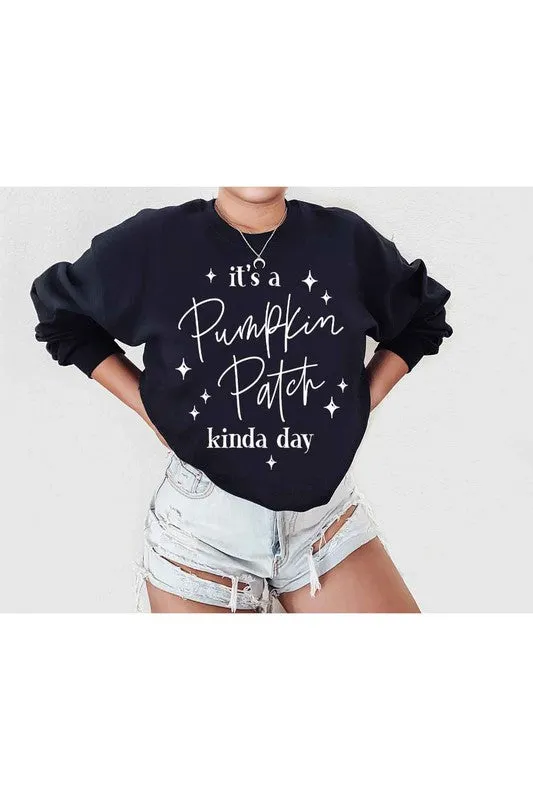 PUMPKIN PATCH DAY GRAPHIC SWEATSHIRT PLUS SIZE