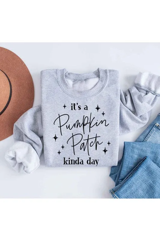 PUMPKIN PATCH DAY GRAPHIC SWEATSHIRT PLUS SIZE