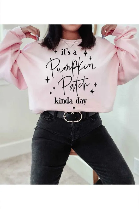 PUMPKIN PATCH DAY GRAPHIC SWEATSHIRT PLUS SIZE