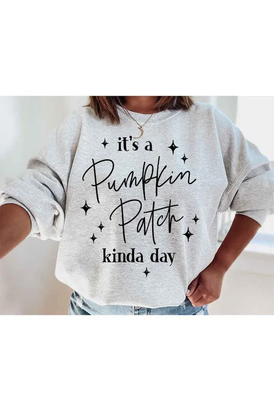 PUMPKIN PATCH DAY GRAPHIC SWEATSHIRT PLUS SIZE