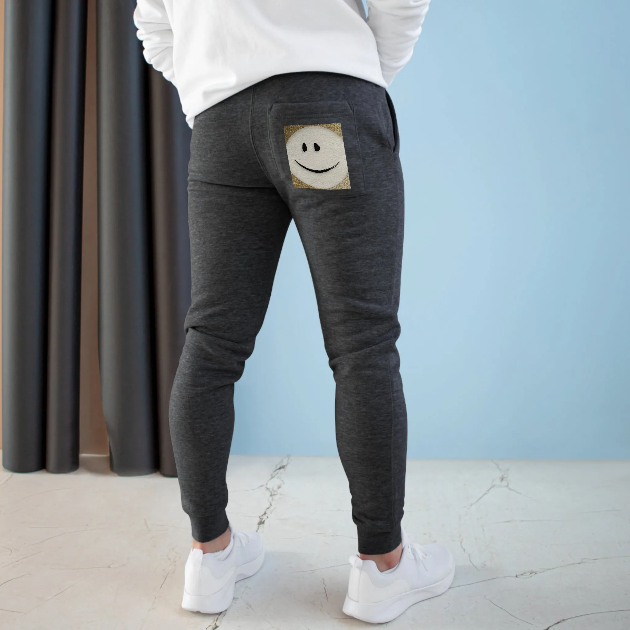 "Gold Smiley" Premium Fleece Joggers