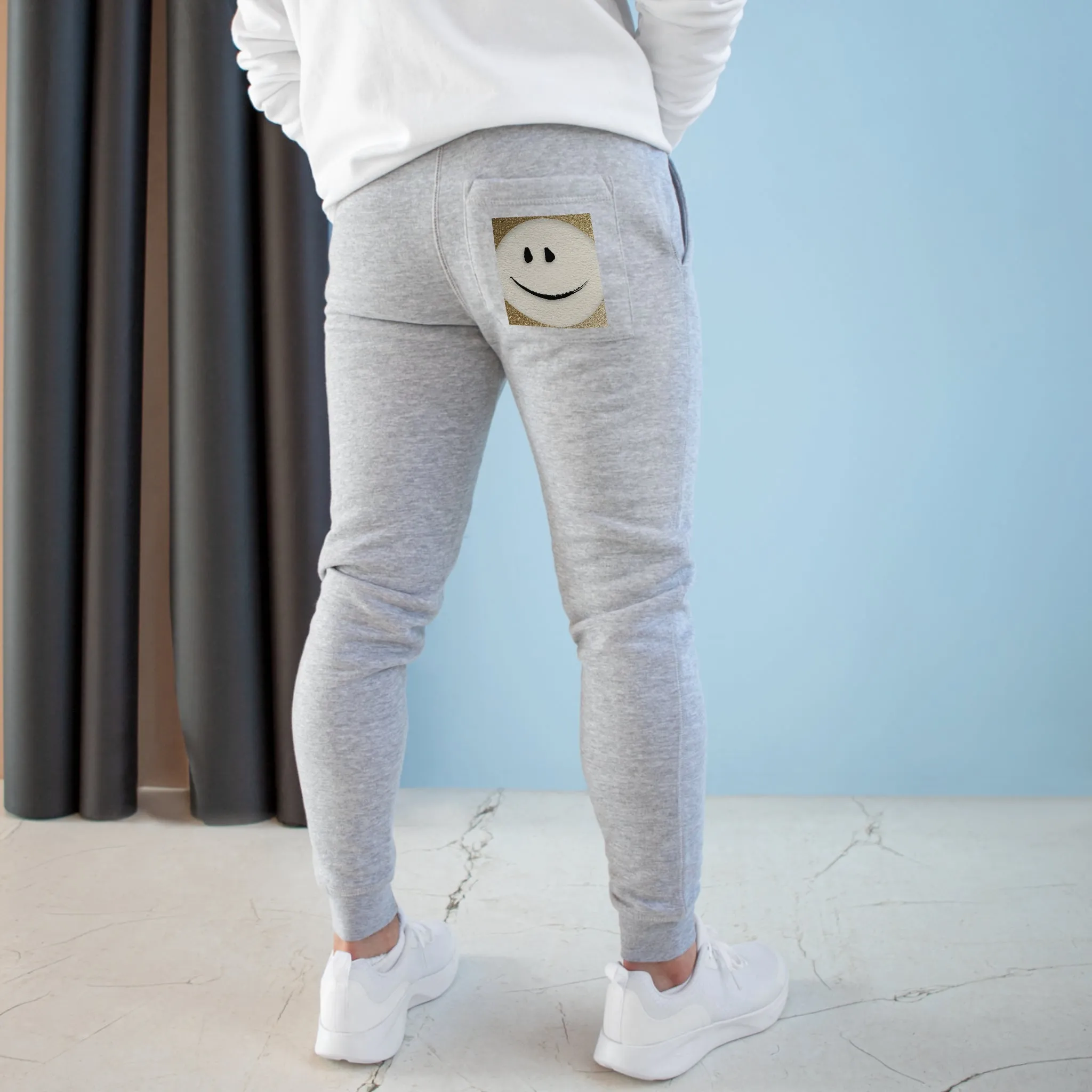 "Gold Smiley" Premium Fleece Joggers