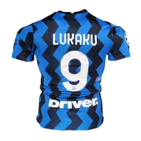 Romelu Lukaku Signed Nike Authentic Inter Milan Home Soccer Jersey (JSA)