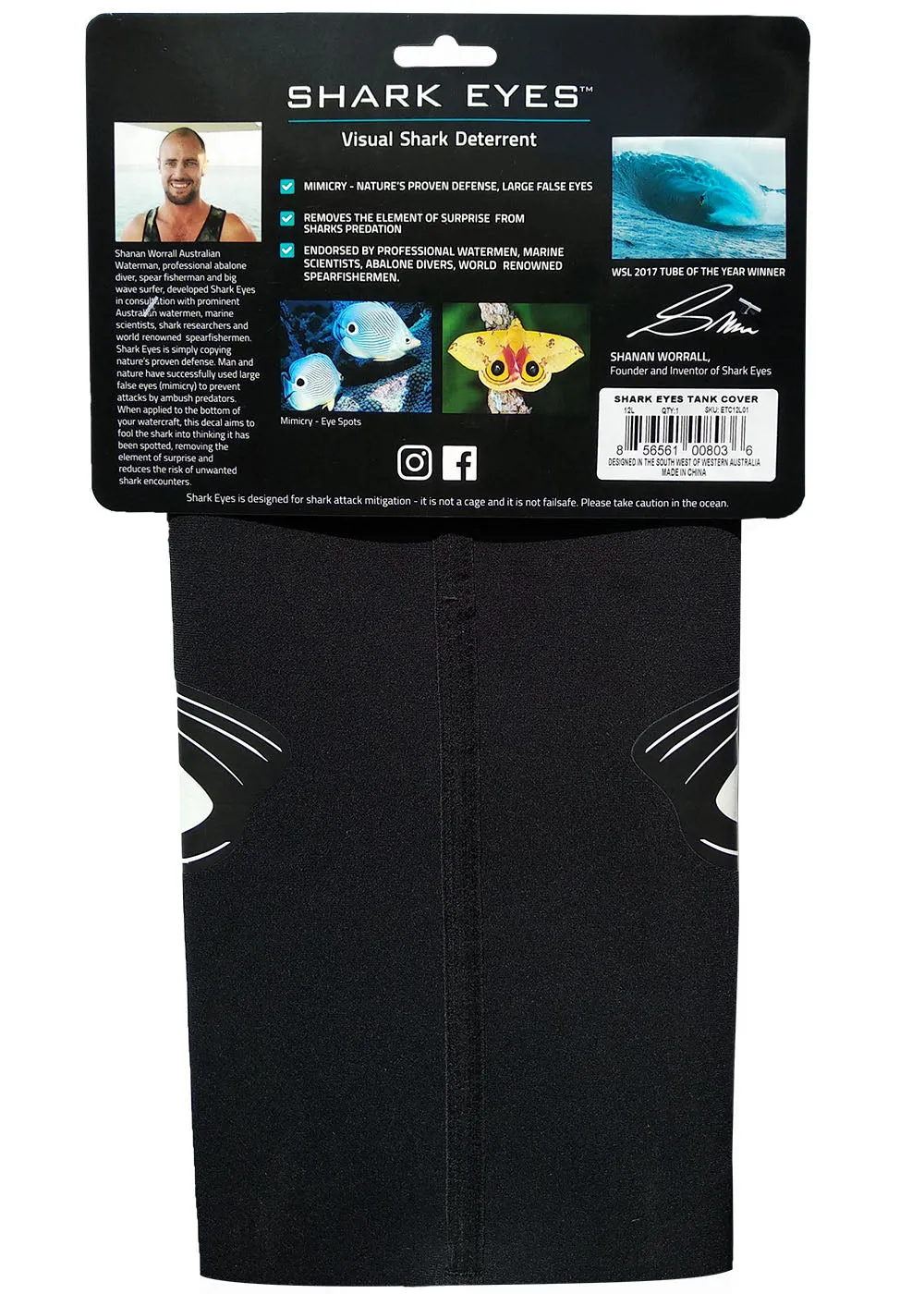 Shark Eyes Tank Cover