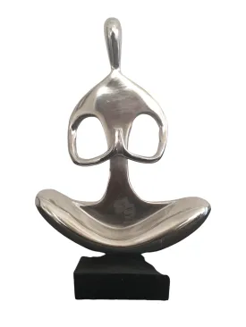 Silver Yoga Figurine