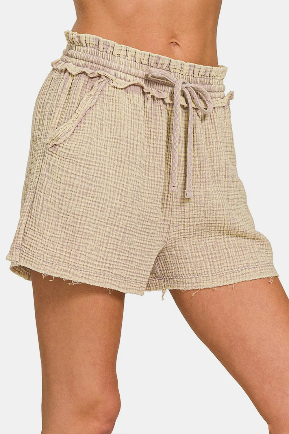 Southside Frayed Hem Shorts