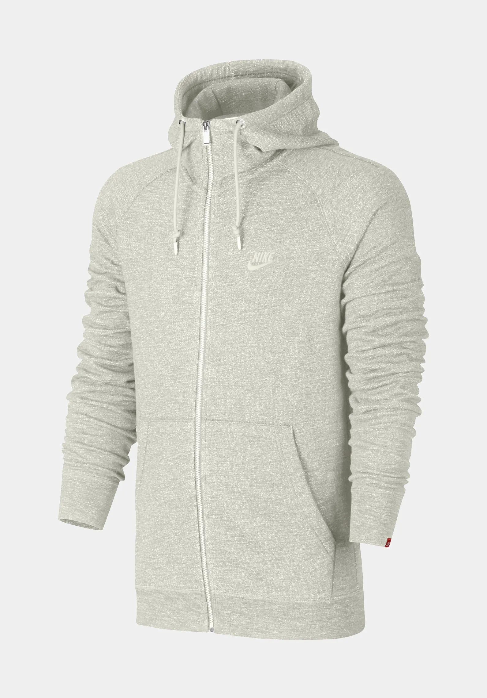 Sportswear Legacy Mens Full Zip Hoodie (Beige/Grey)