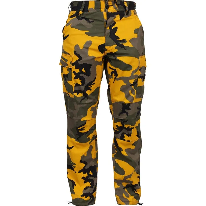 Stinger Yellow Camouflage - Military BDU Pants - Polyester Cotton Twill