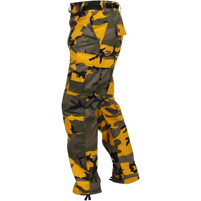 Stinger Yellow Camouflage - Military BDU Pants - Polyester Cotton Twill