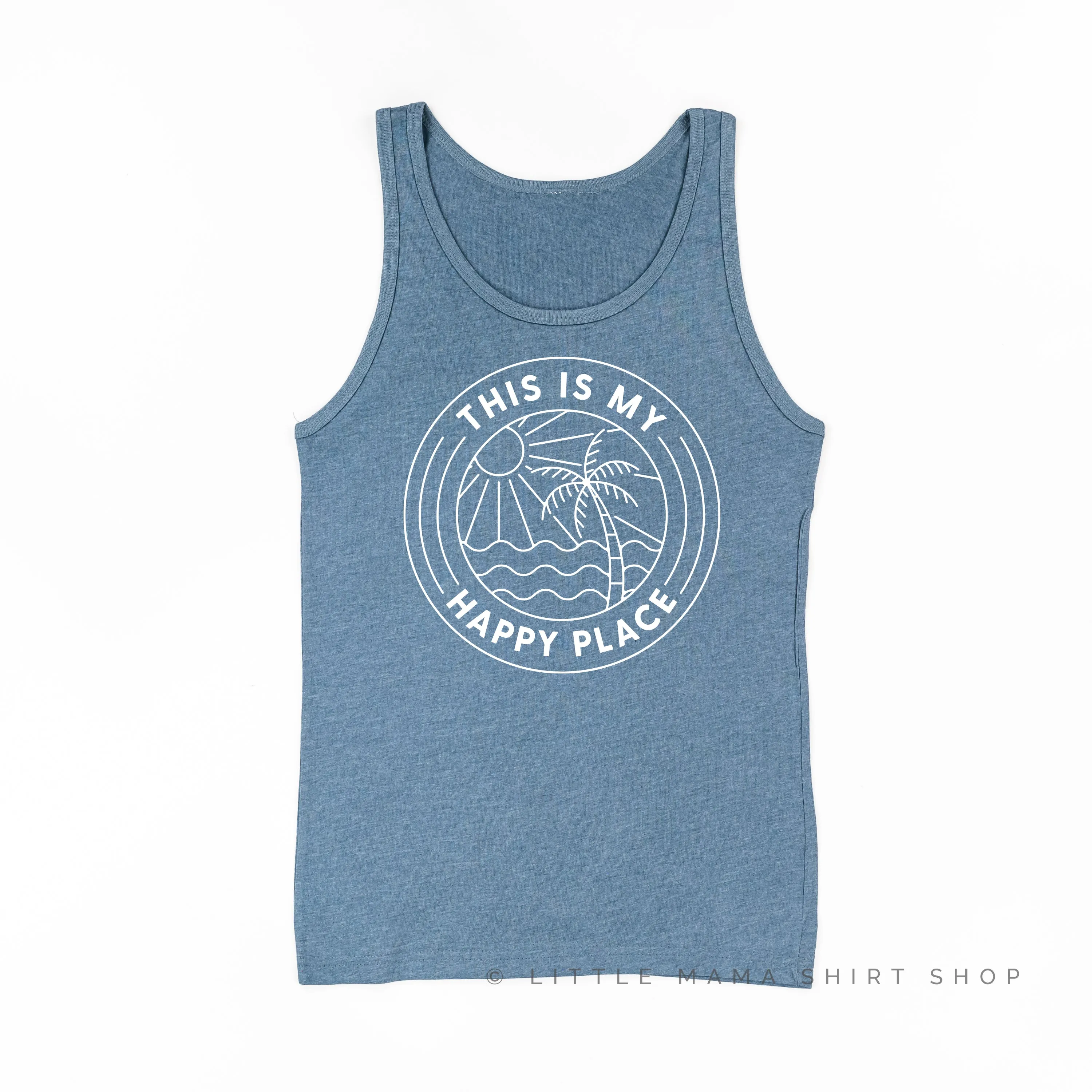 THIS IS MY HAPPY PLACE - Unisex Jersey Tank