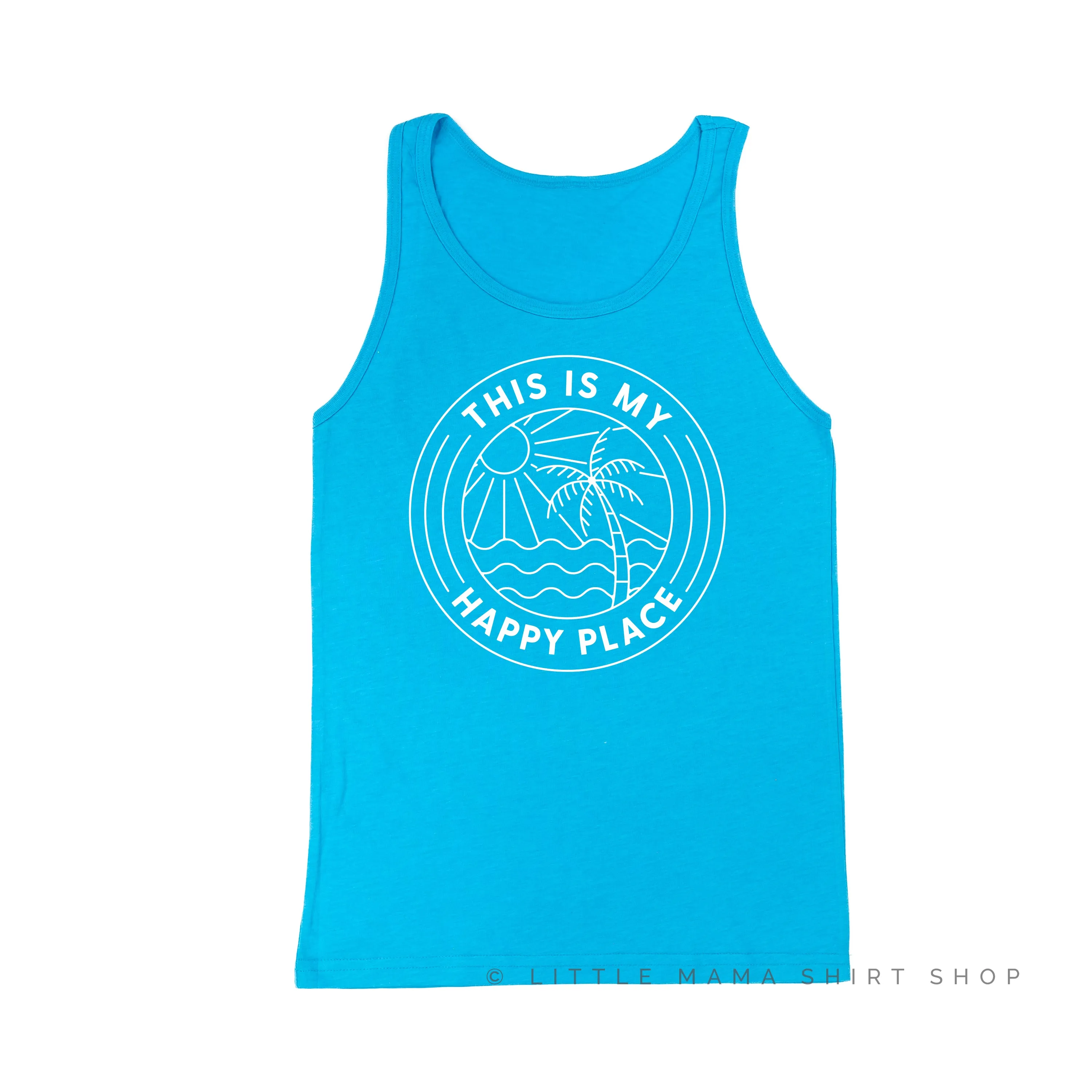 THIS IS MY HAPPY PLACE - Unisex Jersey Tank