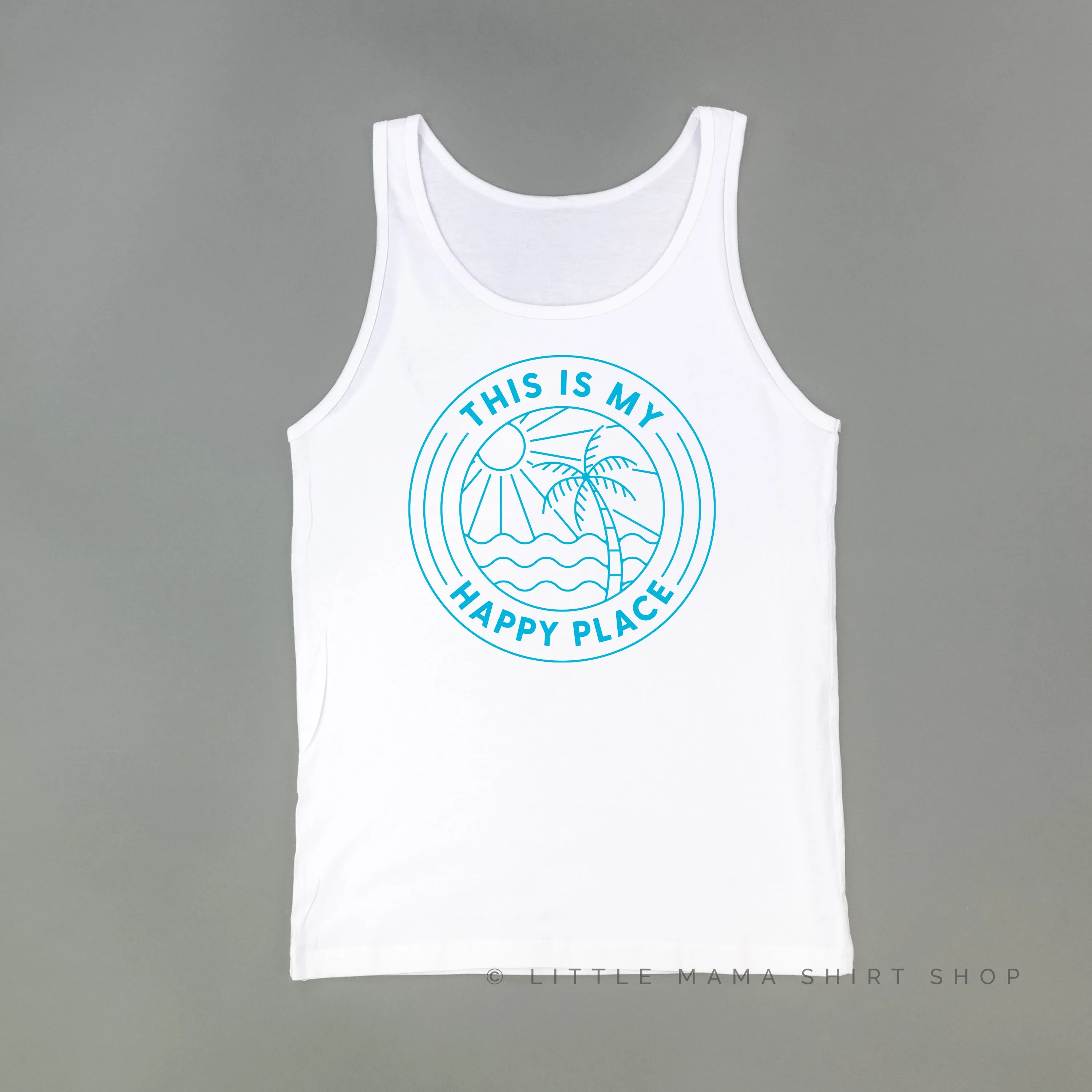 THIS IS MY HAPPY PLACE - Unisex Jersey Tank