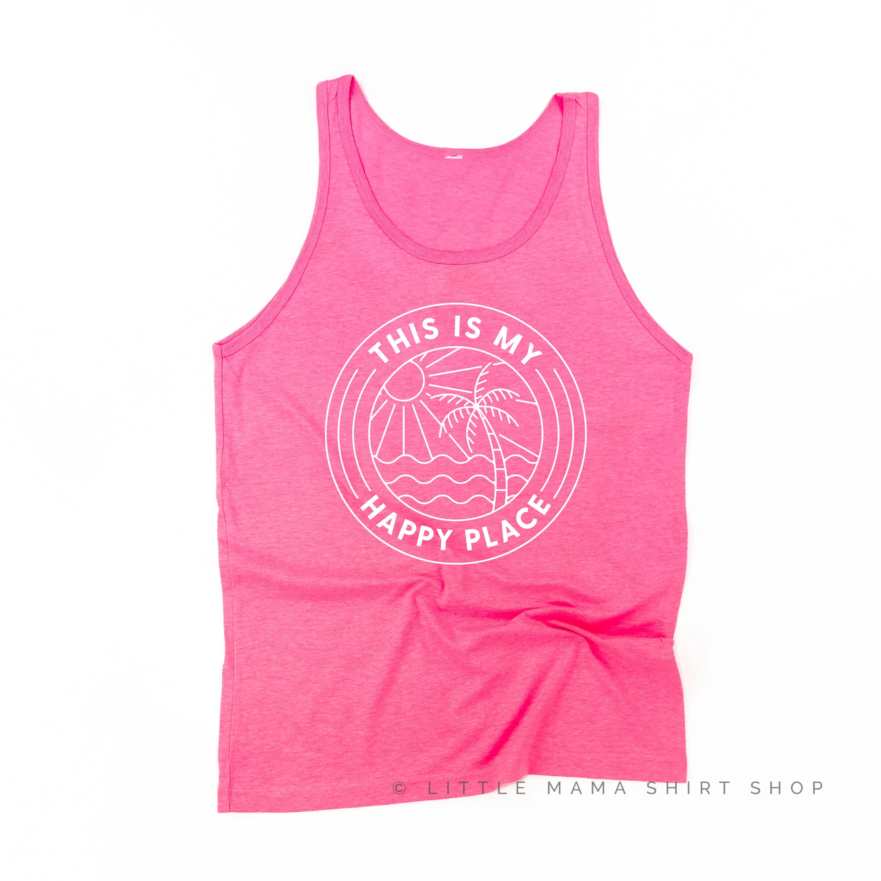 THIS IS MY HAPPY PLACE - Unisex Jersey Tank