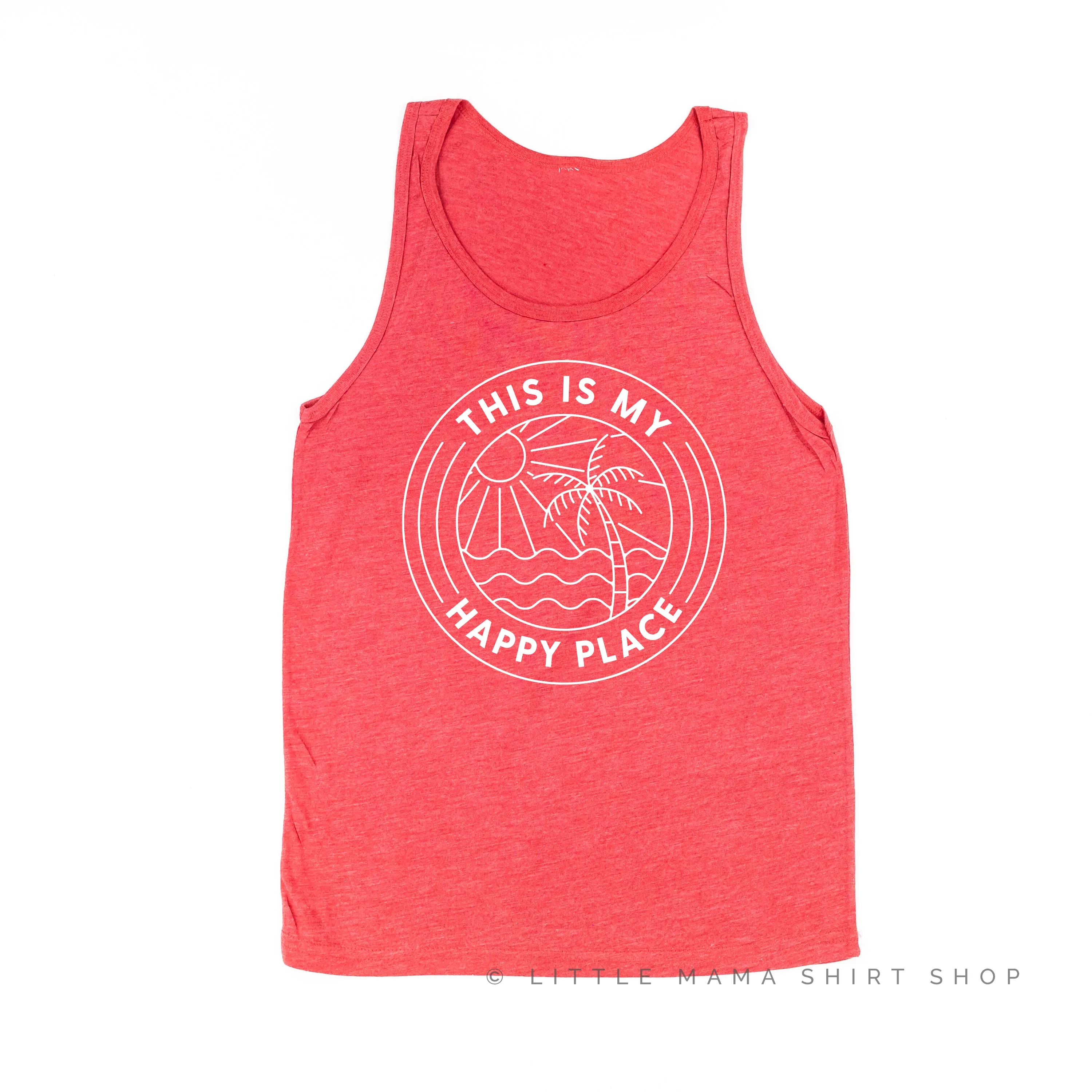 THIS IS MY HAPPY PLACE - Unisex Jersey Tank