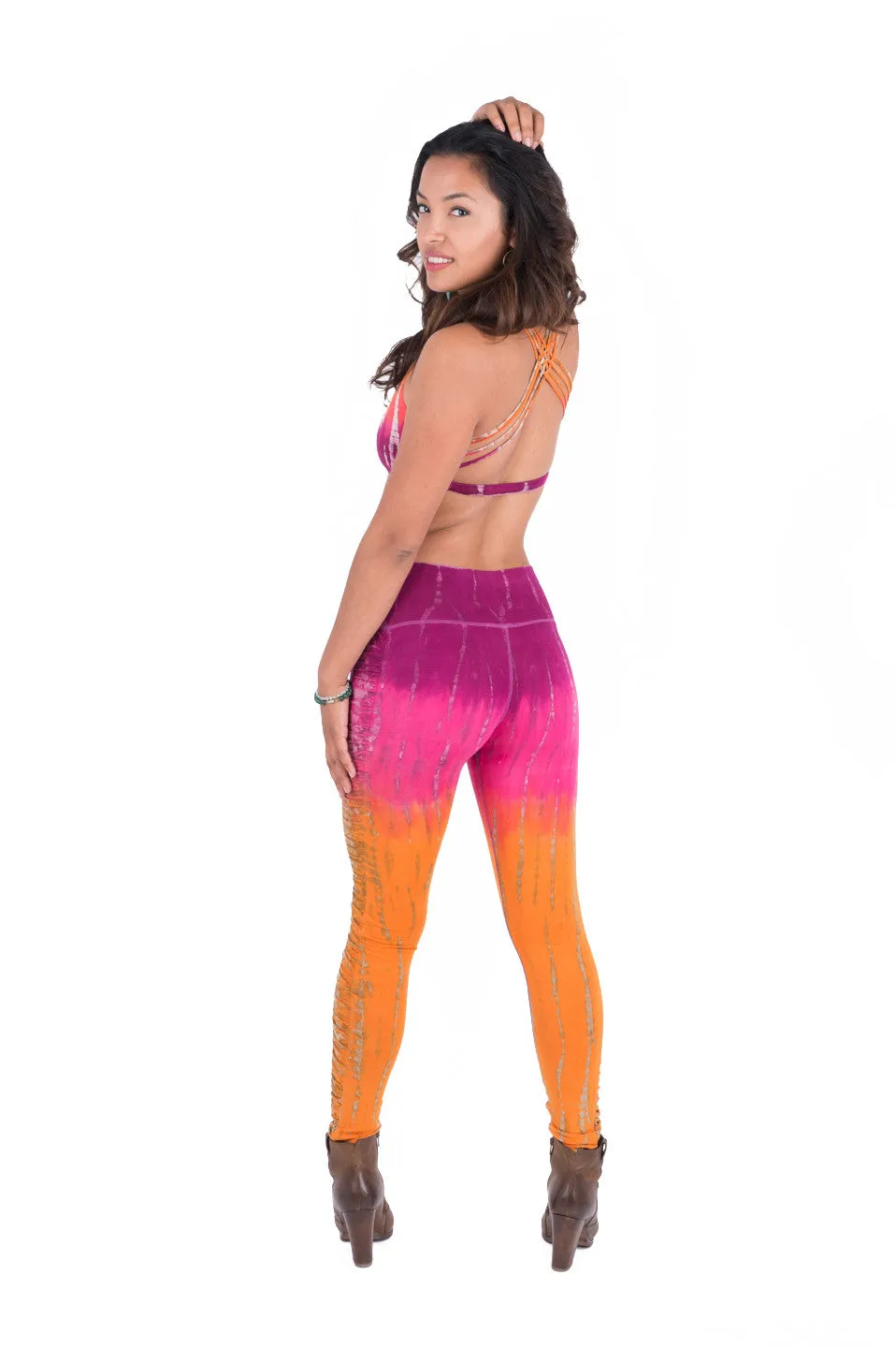 Tie Dye Ruched Legging Long