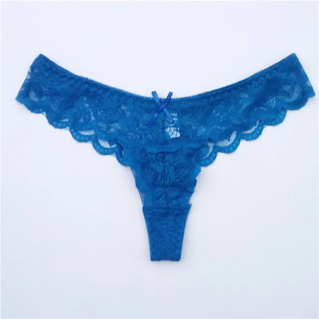 Women's Sexy G-strings Thongs Full Lace Women Underwear French Panties Ladies Knickers Intimates Lingerie for Women 1 pcs