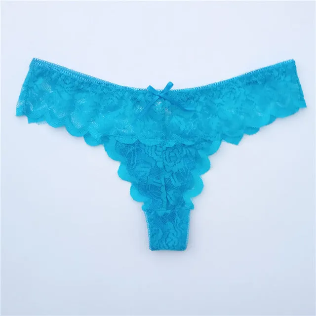 Women's Sexy G-strings Thongs Full Lace Women Underwear French Panties Ladies Knickers Intimates Lingerie for Women 1 pcs