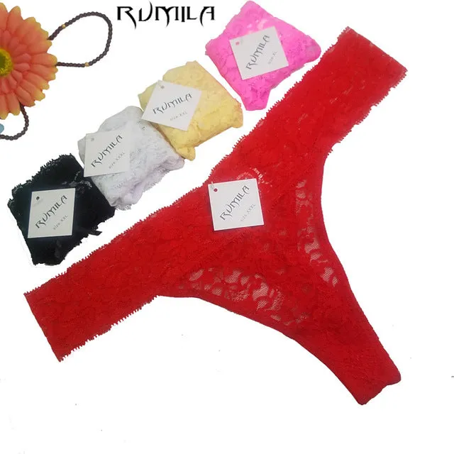 XXXXL big size 6color women cotton lace sexy underwear ladies panties lingerie bikini lingerie pants thong intimate wear ah20