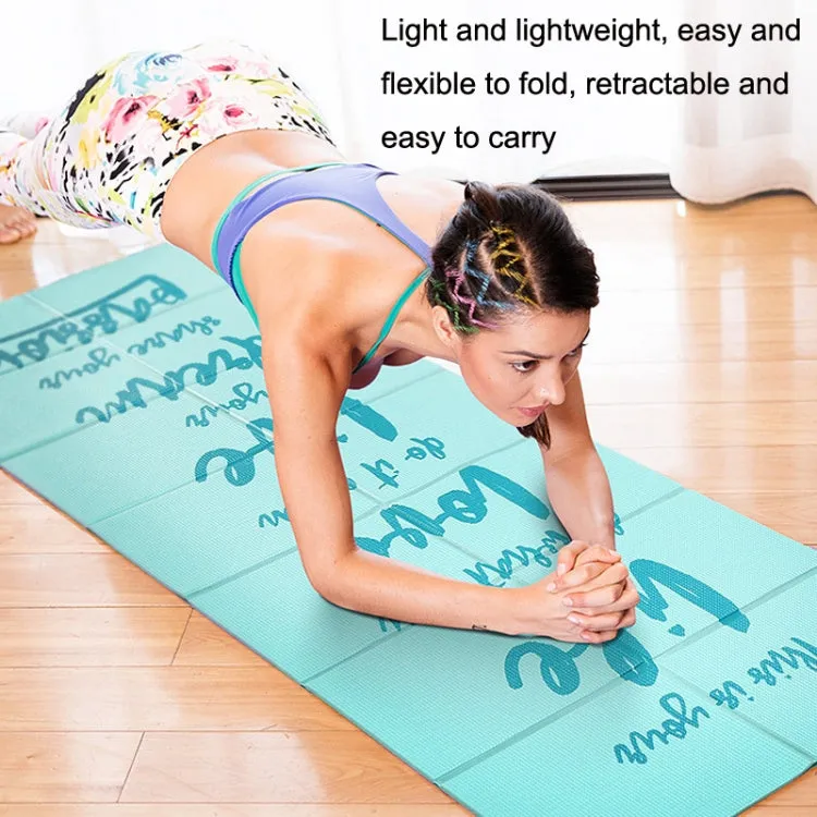 YM15C Portable Travel Thick Fold Yoga Pad Student Nnap Mat, Thickness: 5mm (Orange Print)