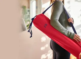 Yoga Bag - Coral / Navy